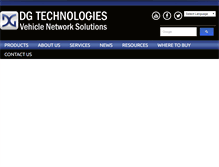 Tablet Screenshot of dgtech.com